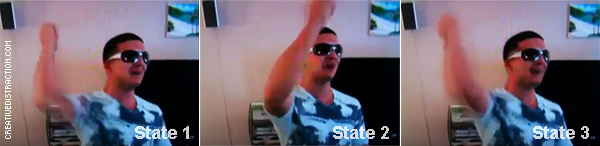 Jersey Shore Fist Pump Gesture States