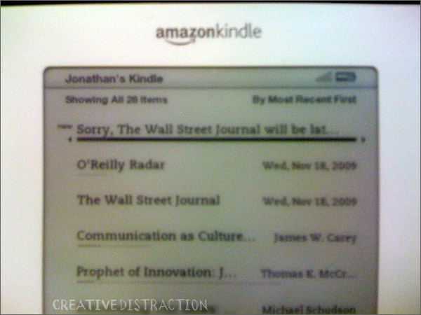 Kindle News Misdelivered